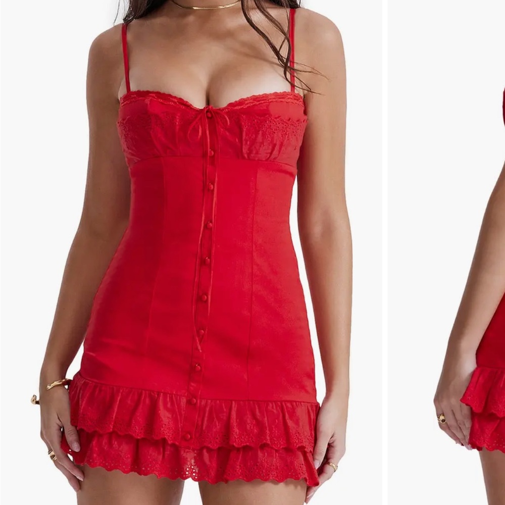 House of cb Lucia red mini dress